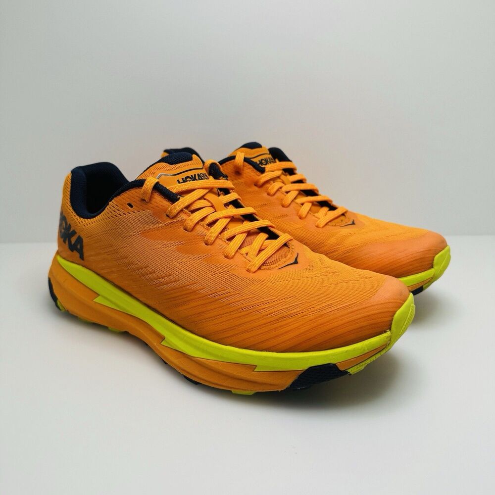 HOKA Torrent 2 Trail Orange Running Shoes Sneakers 1110496 Men’s Size 9 *GREAT*